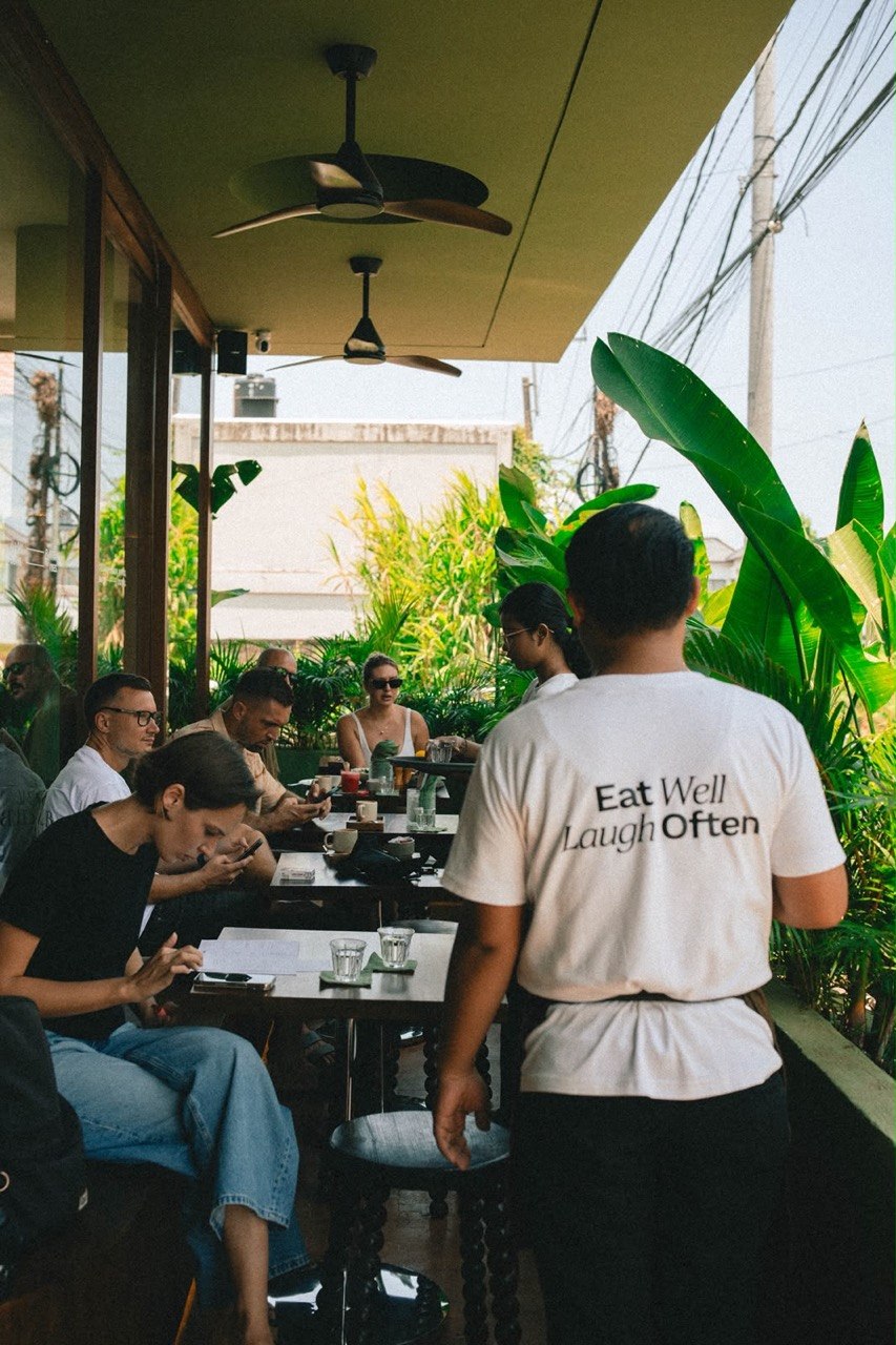AVA Bistro terrace and dining room in Seseh–Cemagi, Bali